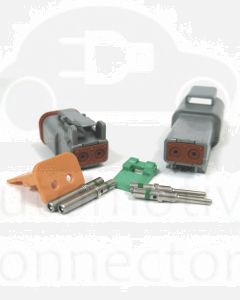Deutsch DT Series 2 Pin Connector Kit with Reduced Diameter Seals