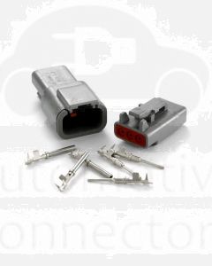 Deutsch DTM Series 3 Way Connector Kit with F Crimp Contacts