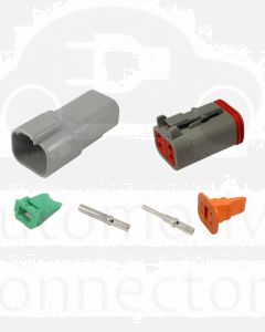 Deutsch DT4-3 4 Way Connector Kit with Nickel Contacts