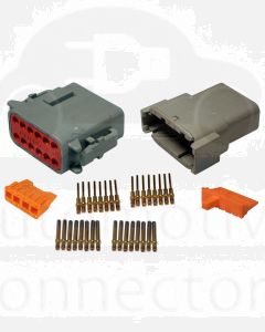 Deutsch DTM Series 12 Way Connector Kit with Gold Contacts
