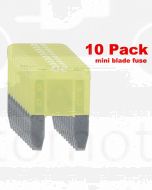 Ionnic MF20/10 ATM Mini Blade Fuse 20A - Yellow (Pk of 10)