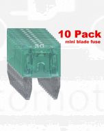 Ionnic MF30/10 ATM Mini Blade Fuse 30A - Green (Pk of 10)